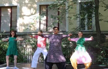 Odissi dance workshop at Hopp Ferenc Museum